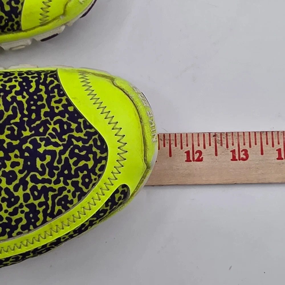 Nike Free 5.0 Running Shoes Mens 10 Volt Purple Safari Print 580590-708 Athletic